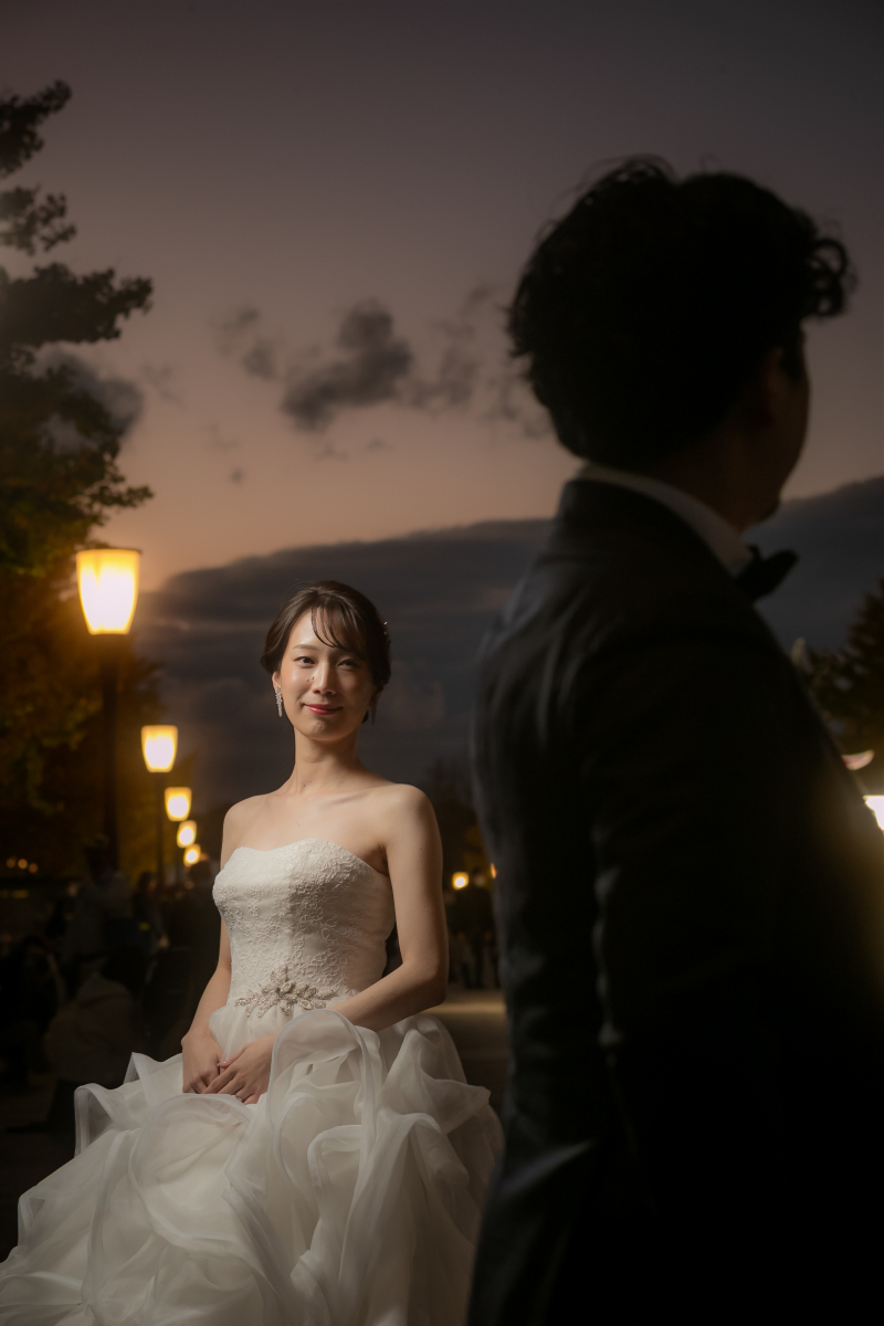 夕映えのグラデーションがとっても綺麗でした