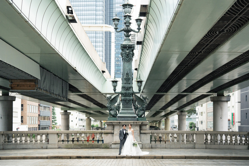 ロケーション撮影は、伝統の街・日本橋からスタート