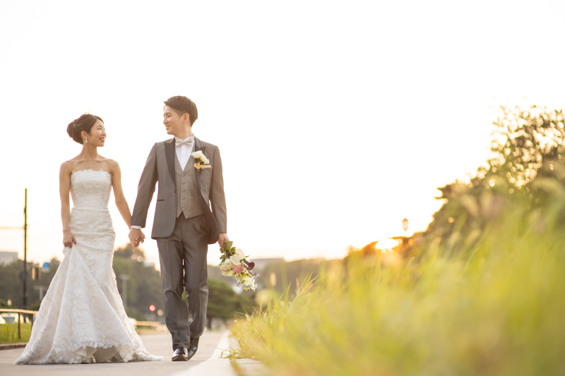 行幸通りの芝生から