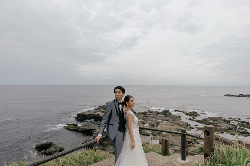 広がる地平線を背景に