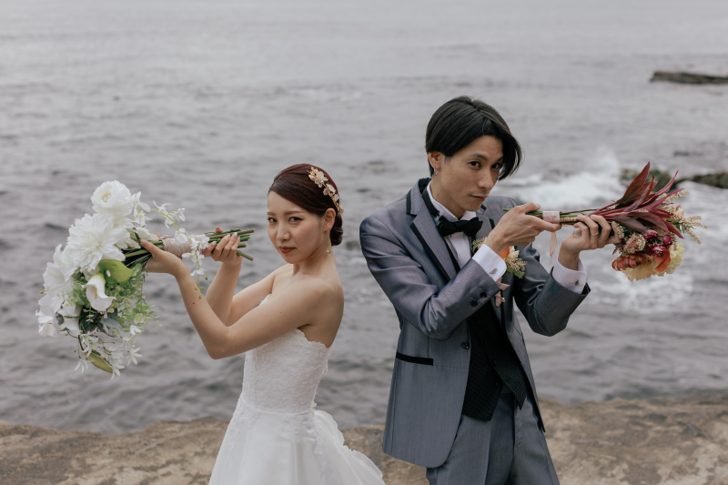 ブーケを構えて！