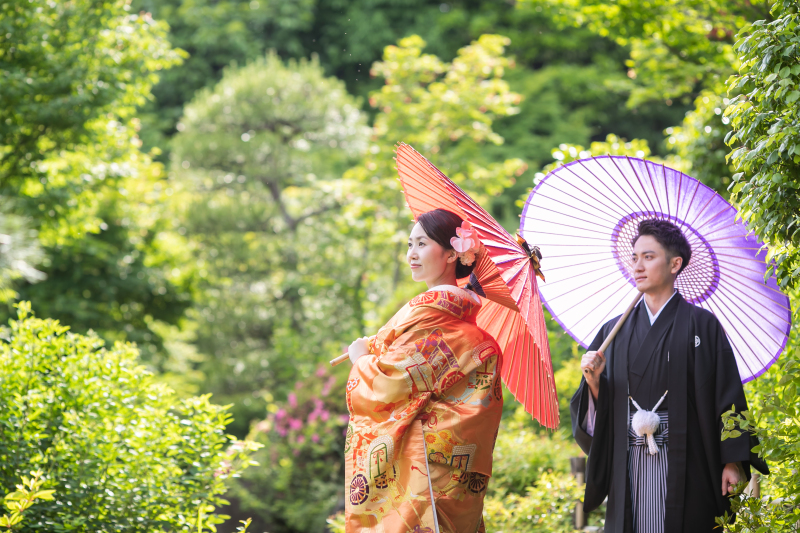 番傘が美しいショット!