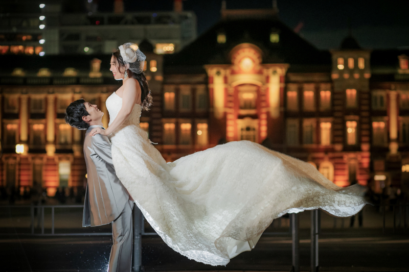 美しい東京駅をバックに…♡