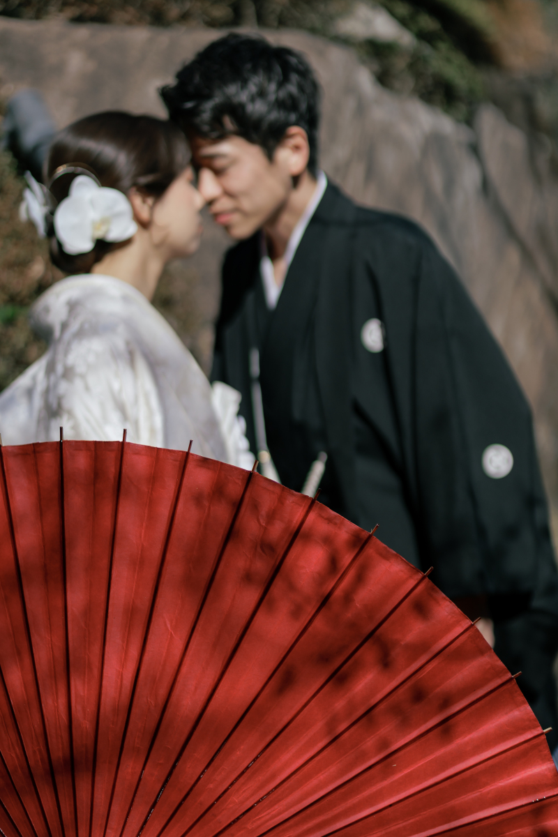 番傘を使って・・・！