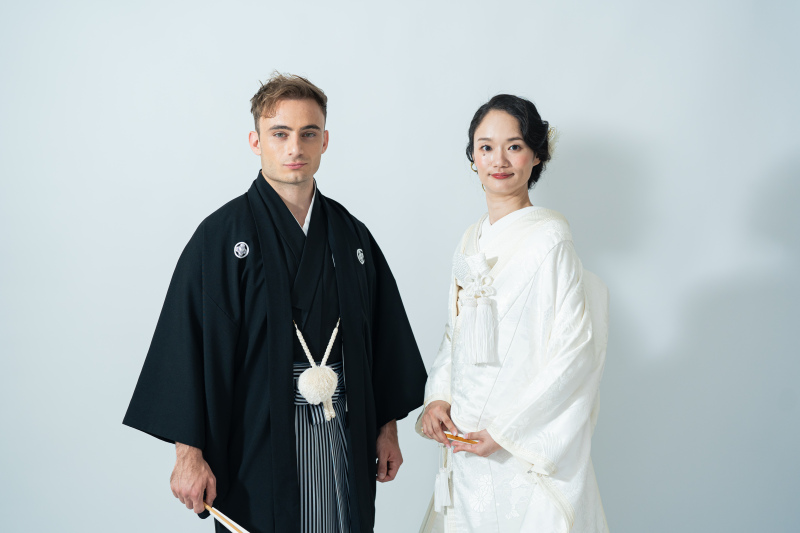 スタジオに戻って和装撮影♪