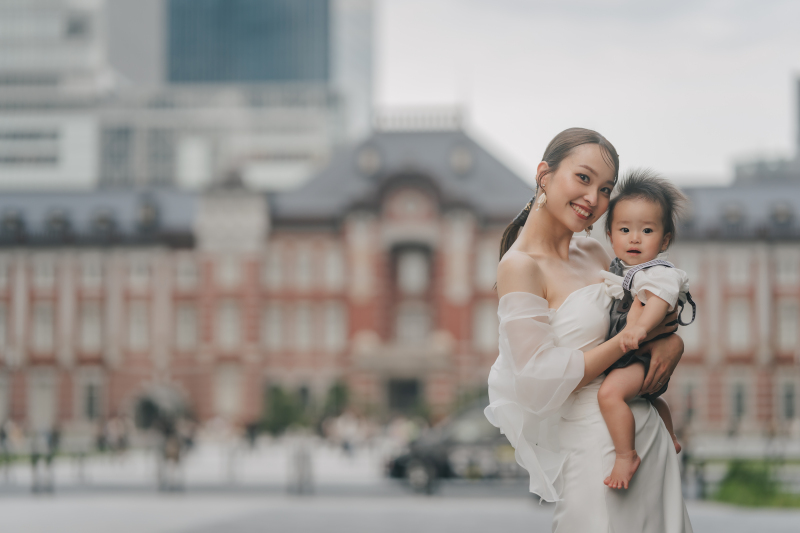 次は新婦様とお子様の２ショット！