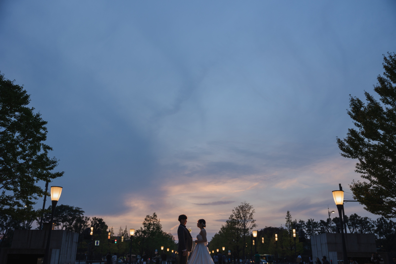 夕日の空が美しいショット