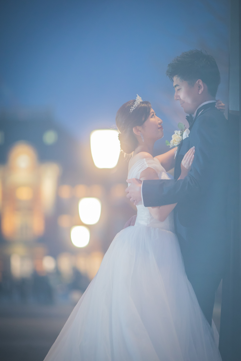 ロマンティックな寄り添いショット♡