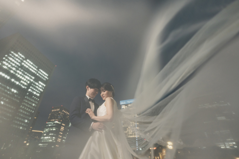 ベール越しのショット☆