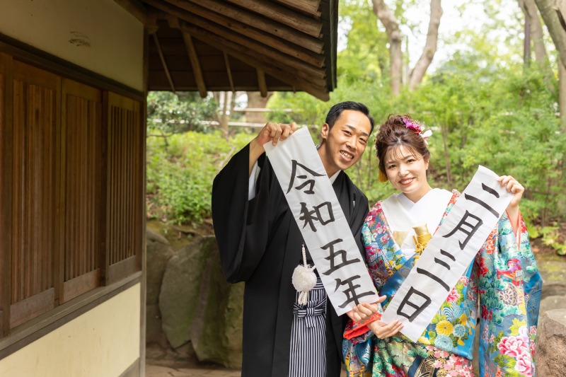 手作りの小物でお二人だけの記念に