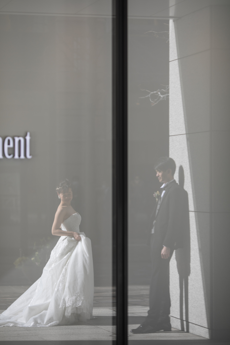 ウィンドウに映る御姿