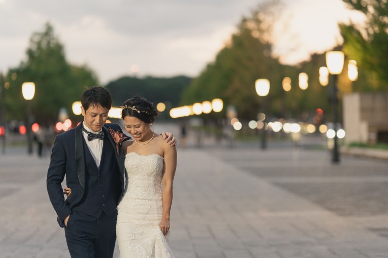 空の色の変化で雰囲気の変わった印象に