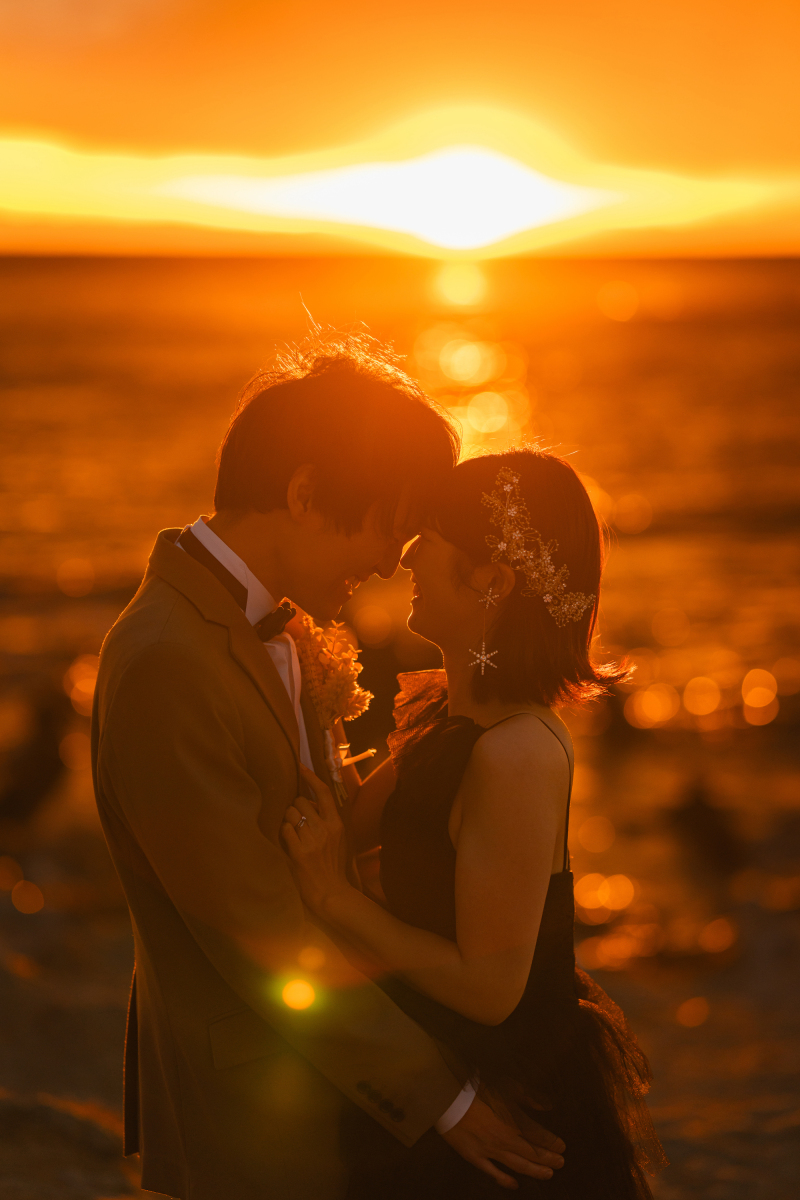 夕焼けが最も輝く時間に