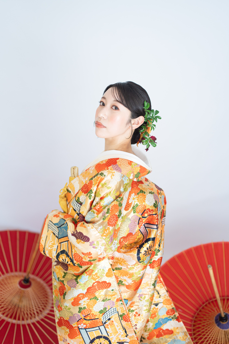 色打掛にお掛け替え