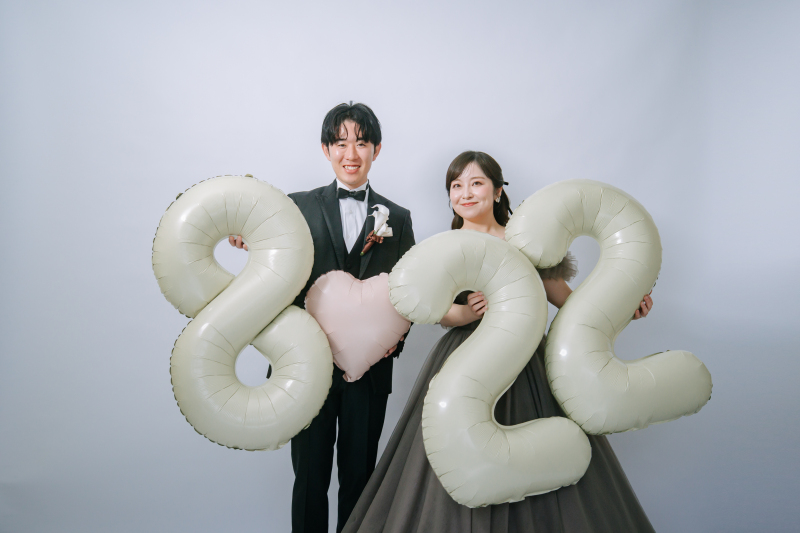 記念日バルーンと♡