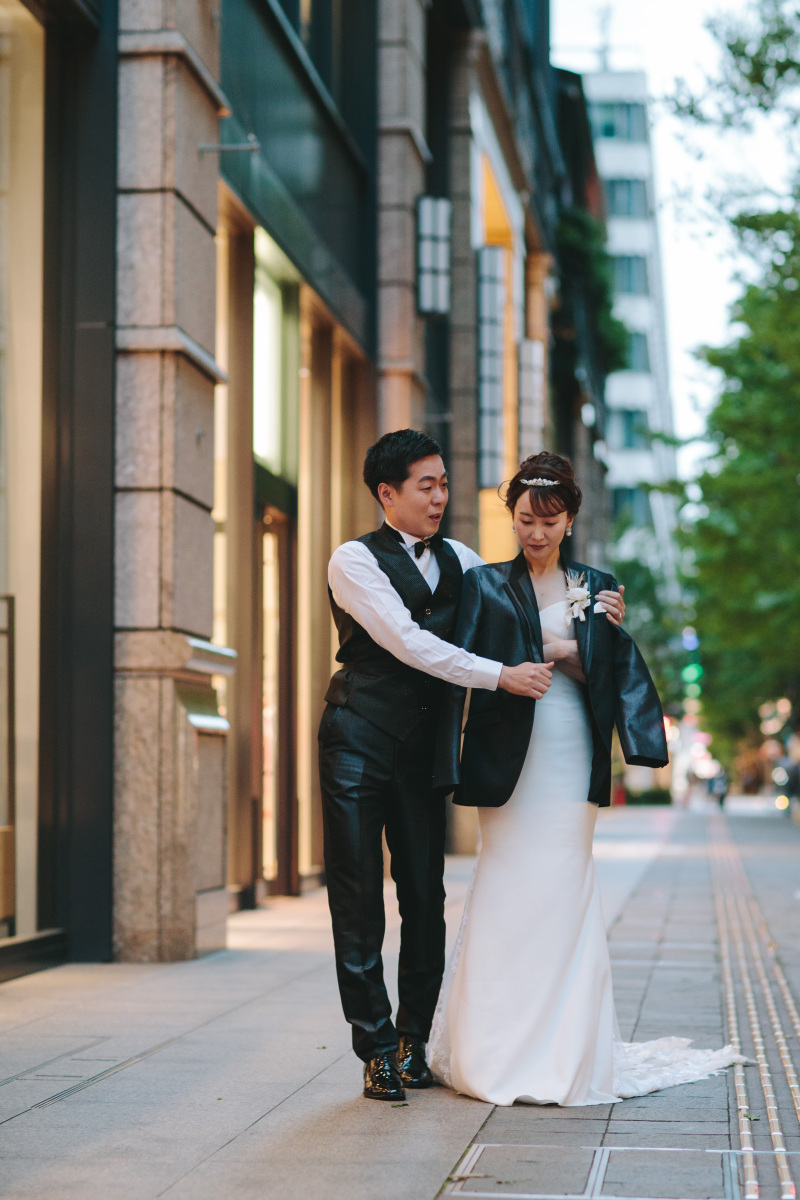 ジャケットをかけて