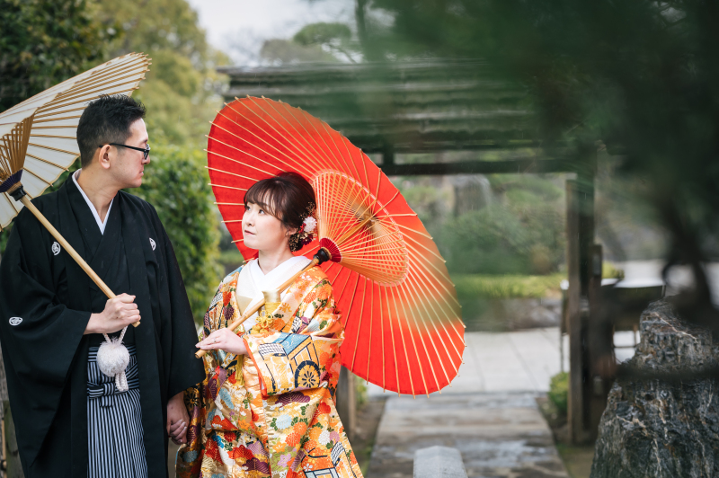 見つめ合うお二人♡