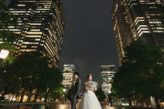 雨粒光る東京ロケーションフォト