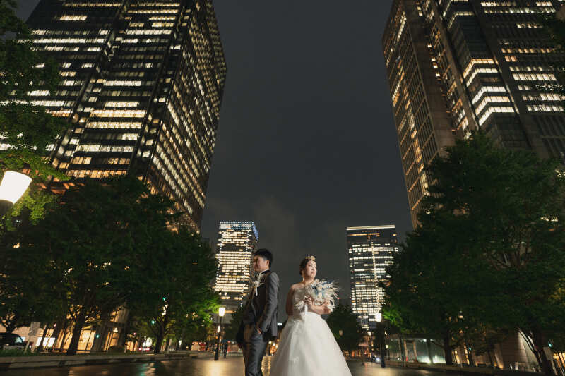 雨粒光る東京ロケーションフォト