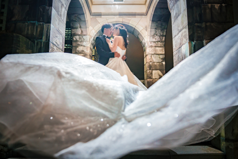 ダイナミックなドレスショットでラストカット！