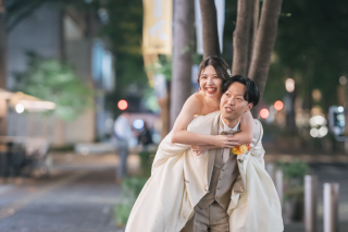朗らかなおふたりの東京駅＆丸の内フォト