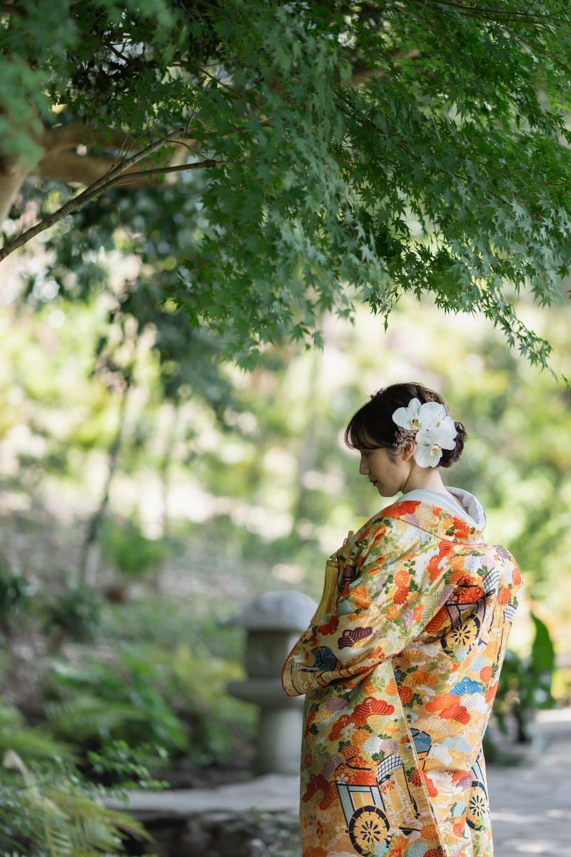 もみじの新緑が美しく