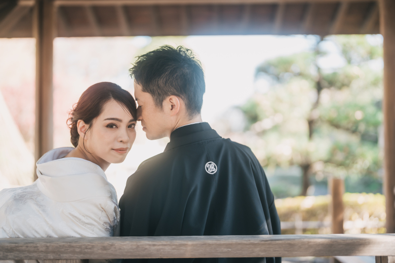 白無垢ではロケーションフォトも♡