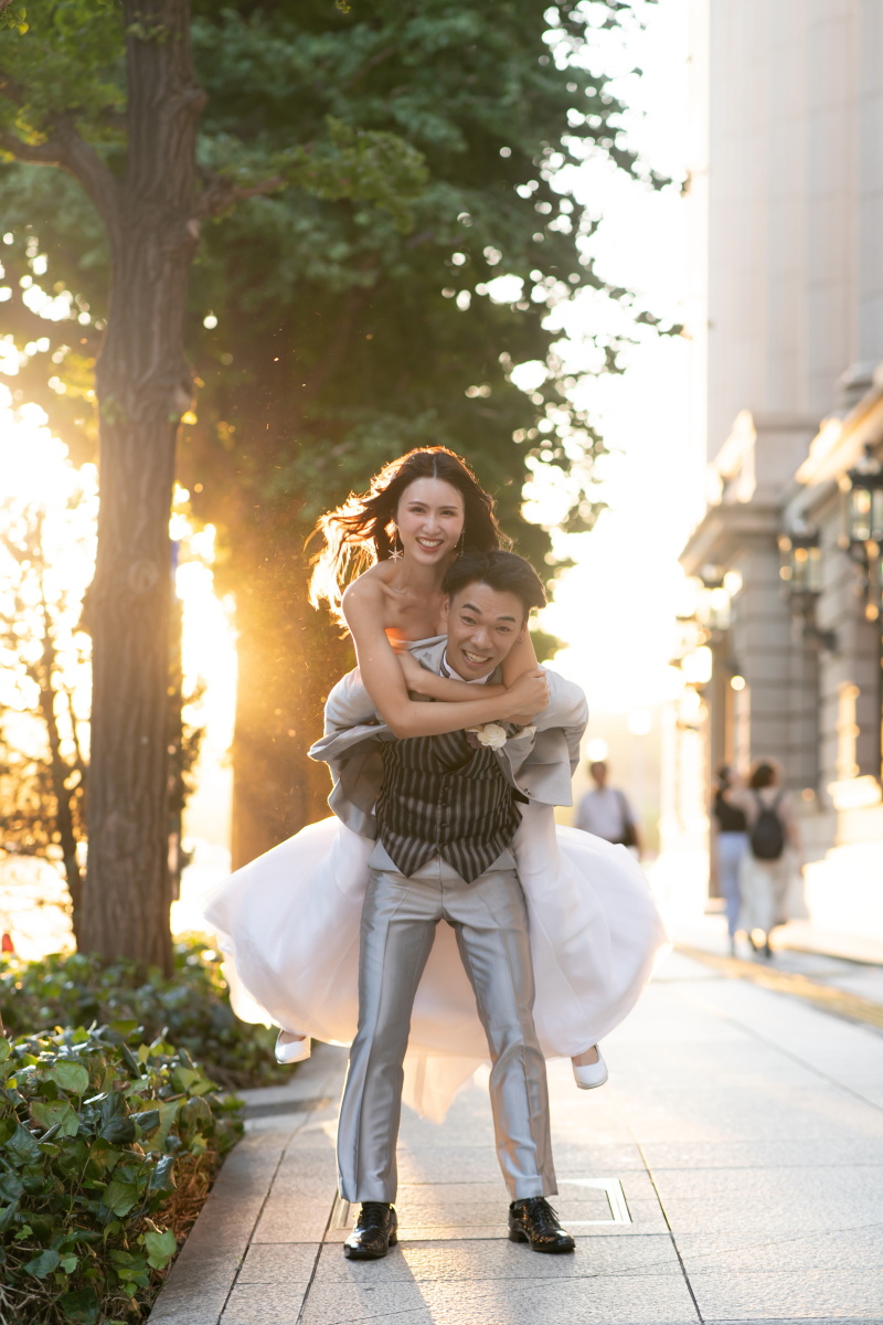 おんぶポーズで♡