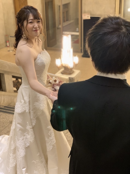 見つめあいショット