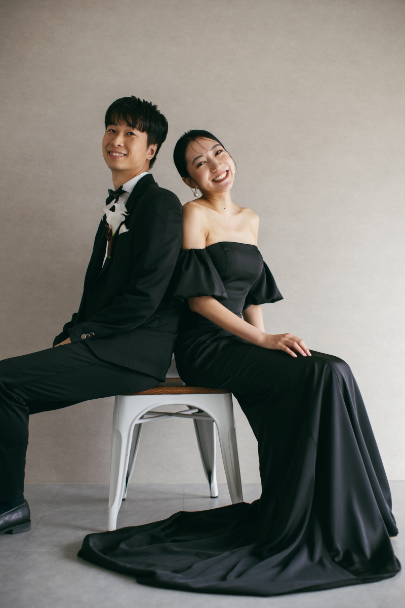 背中あわせショット!