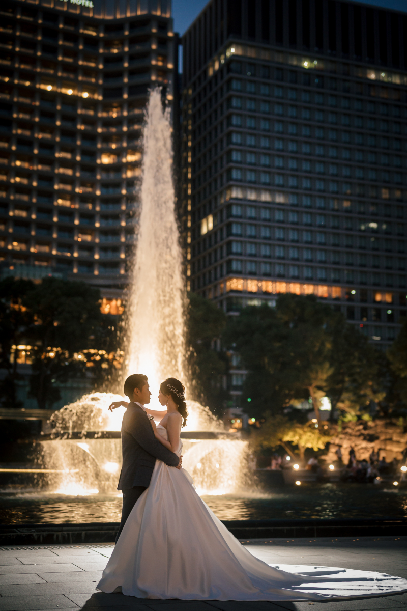 噴水公園でロマンチックに♡