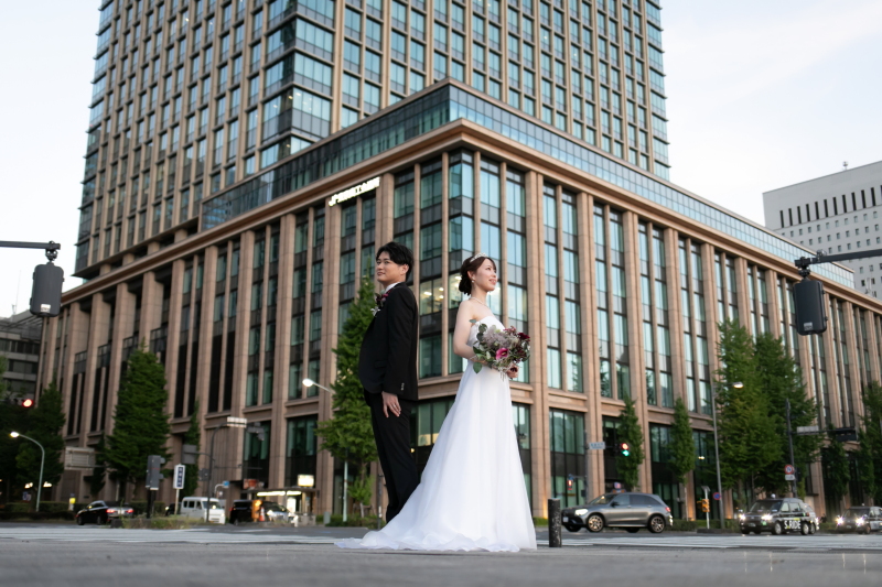 明るい時間からの丸の内ロケ！