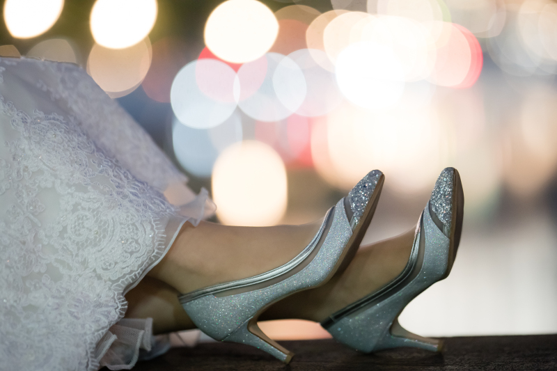 キラキラシューズをアップで♡