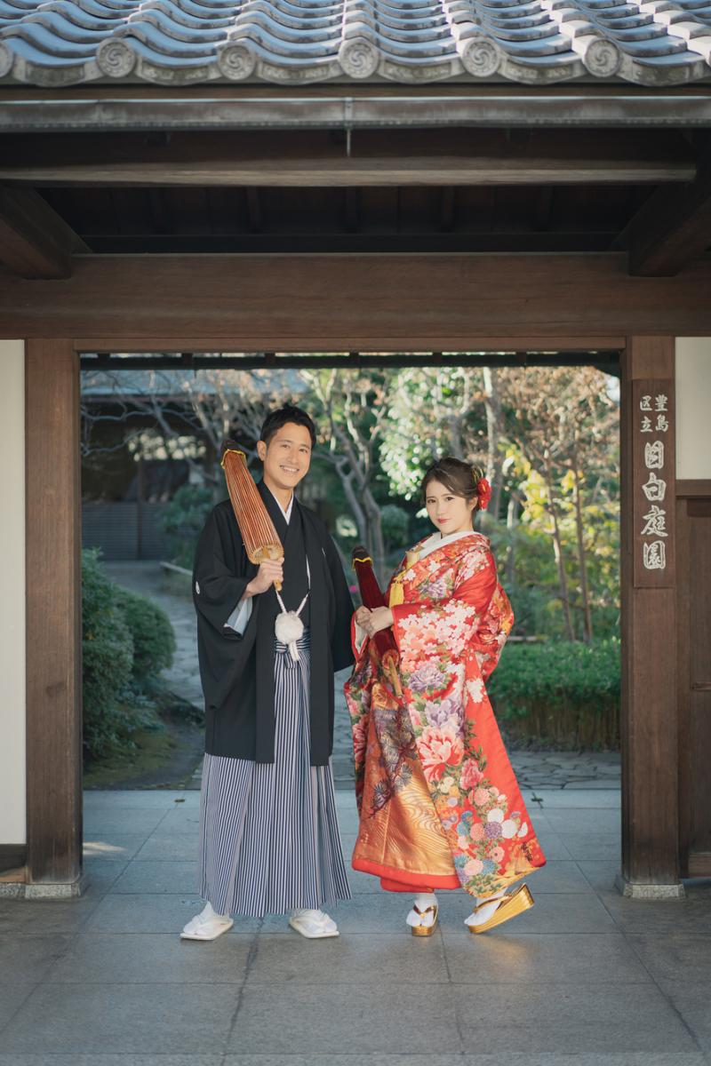 目白庭園の門前にてラストカット