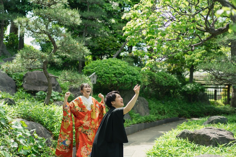 自然豊かな庭園で♪