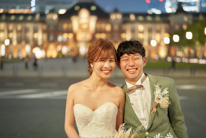 和装スタジオから洋装ロケーションへ、暖かみのあるフォト♡