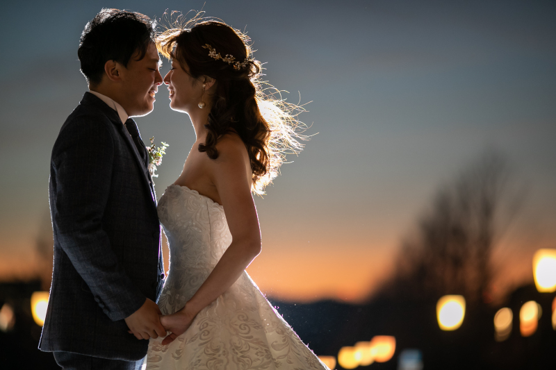 トワイライトタイムの美しいグラデーション