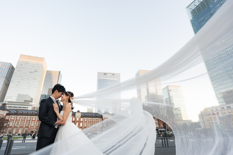 ベールをなびかせて!