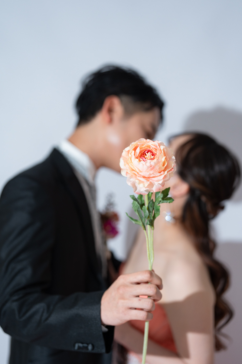 お持込のバラを持って・・・♡