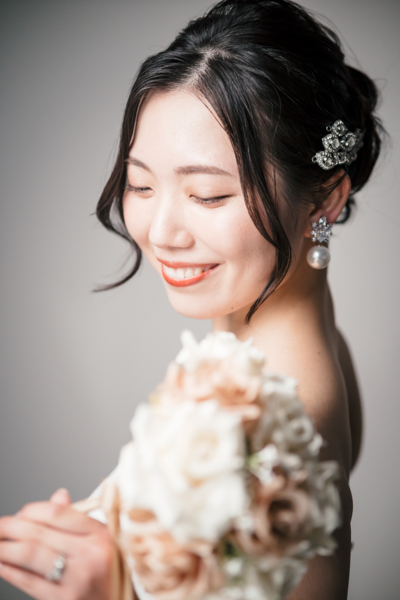 ご新婦の美しさが引き立つショット♪