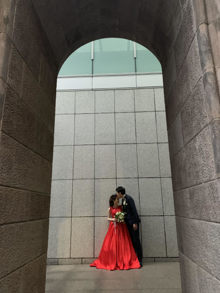 おでこにキスショット