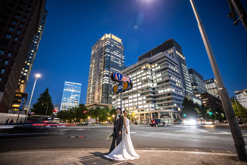 青い夜空の美しさ