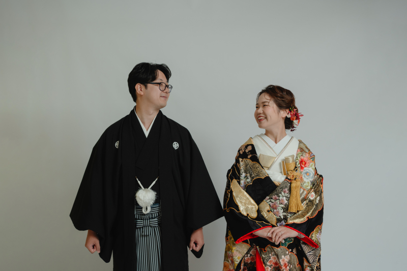 色打掛にチェンジ