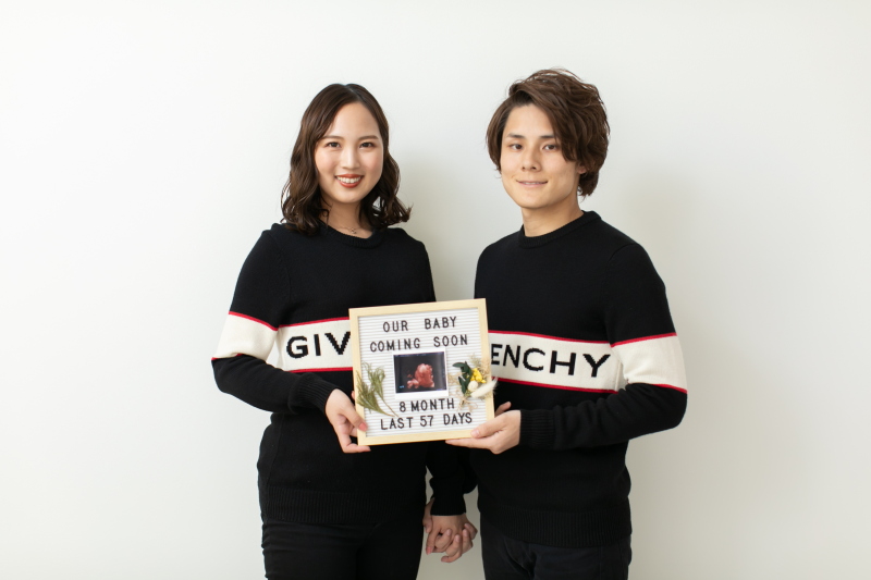 今年3月に、ご妊娠8か月で撮影のカップル!