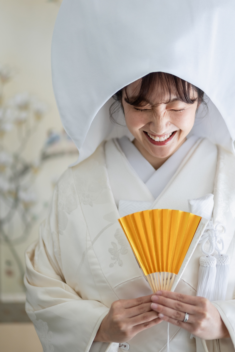 スタジオで綿帽子撮影！