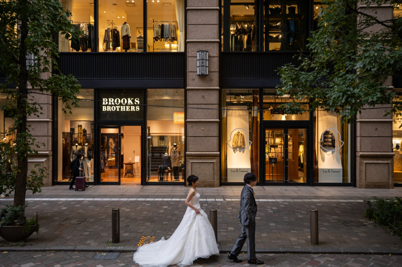 洋装は仲通りから撮影!