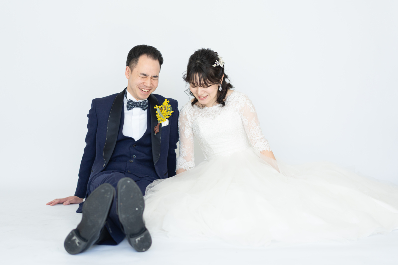 スタジオで満面の笑み♪