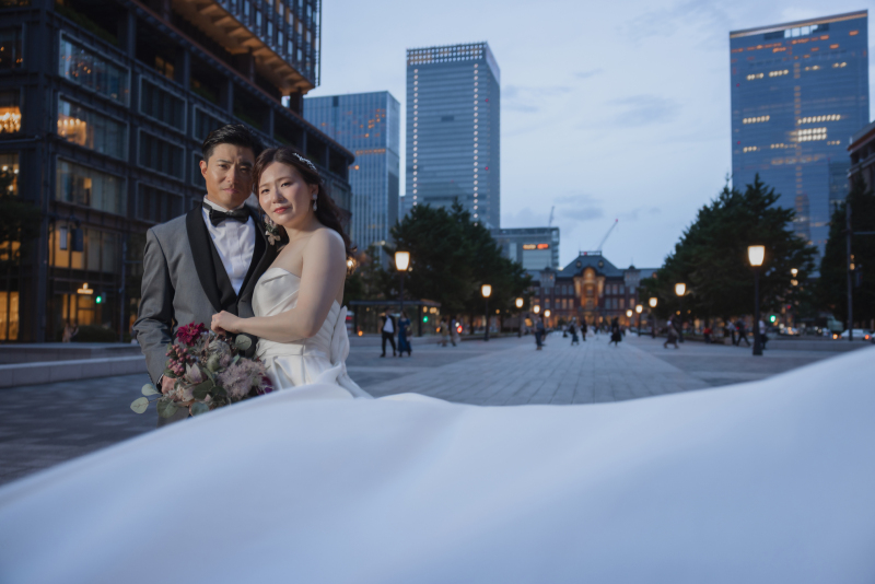 ドラマティックなドレスショット!