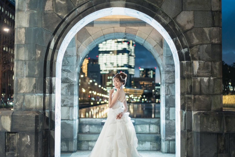 輝く新婦様のソロショット♡