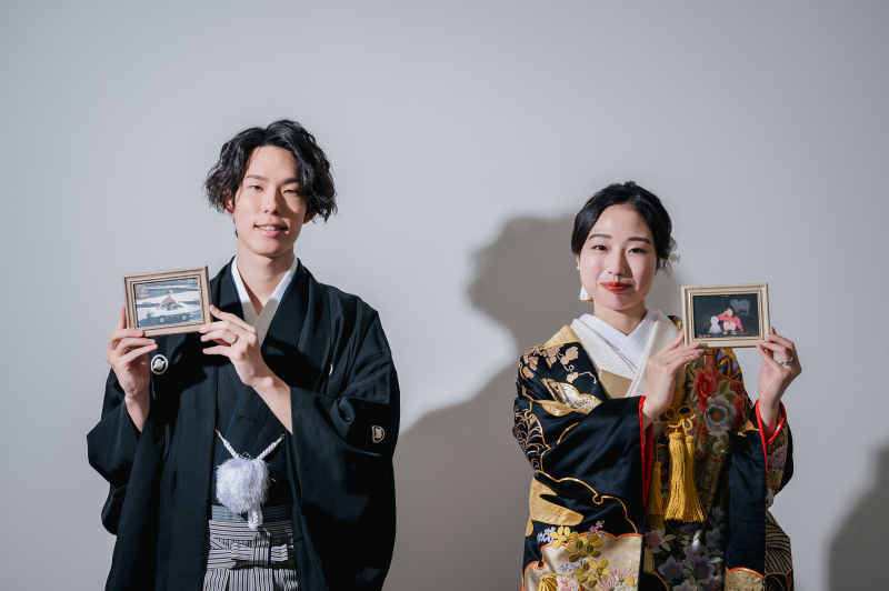 お持ち込みグッズでお二人らしく♪